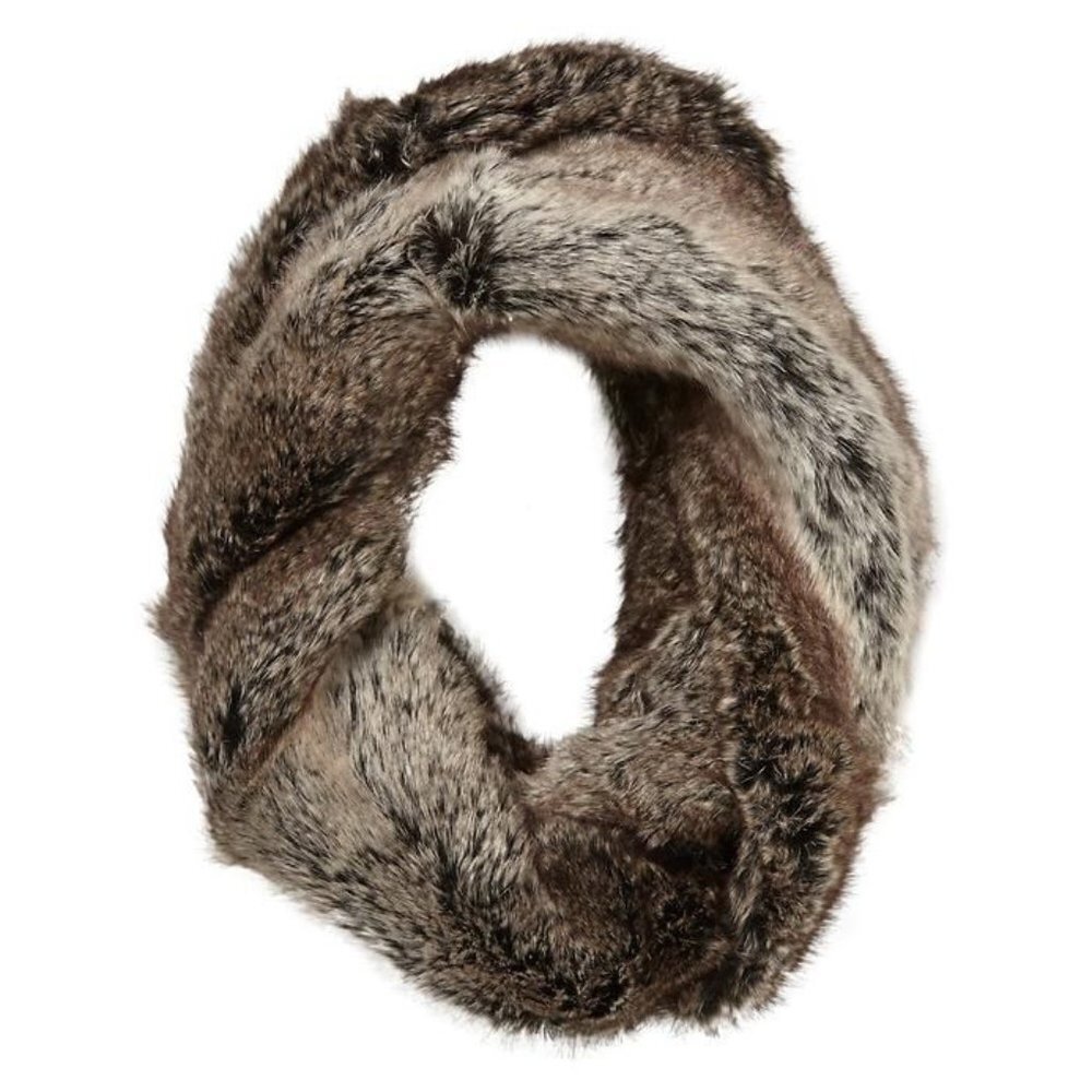 Tinley Road Faux Fur Infinity Scarf Black Multi